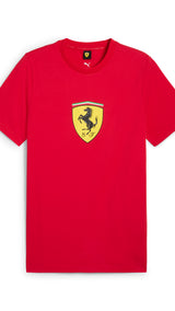 Puma scuderia ferrari hp race coloured big shield tee in black - Front View
