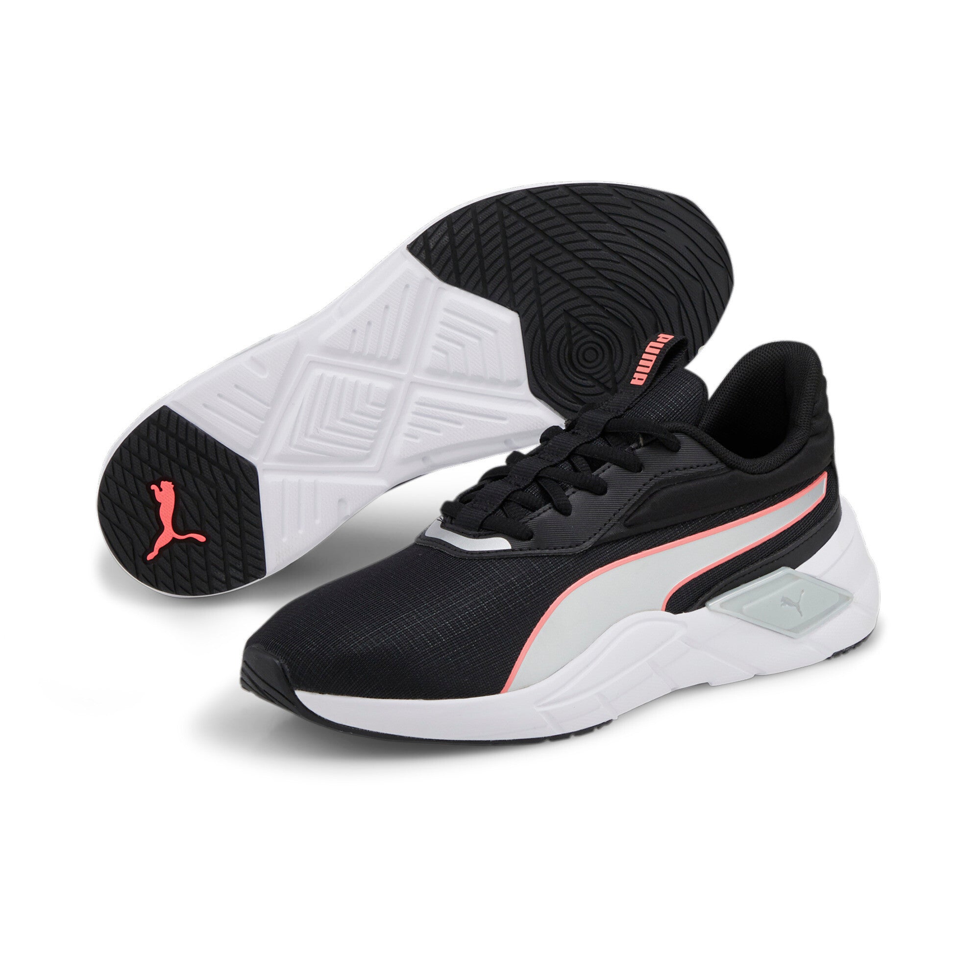 Puma lex training shoes women in black - Front View