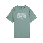 Puma class relaxed tee in green moon - Front View