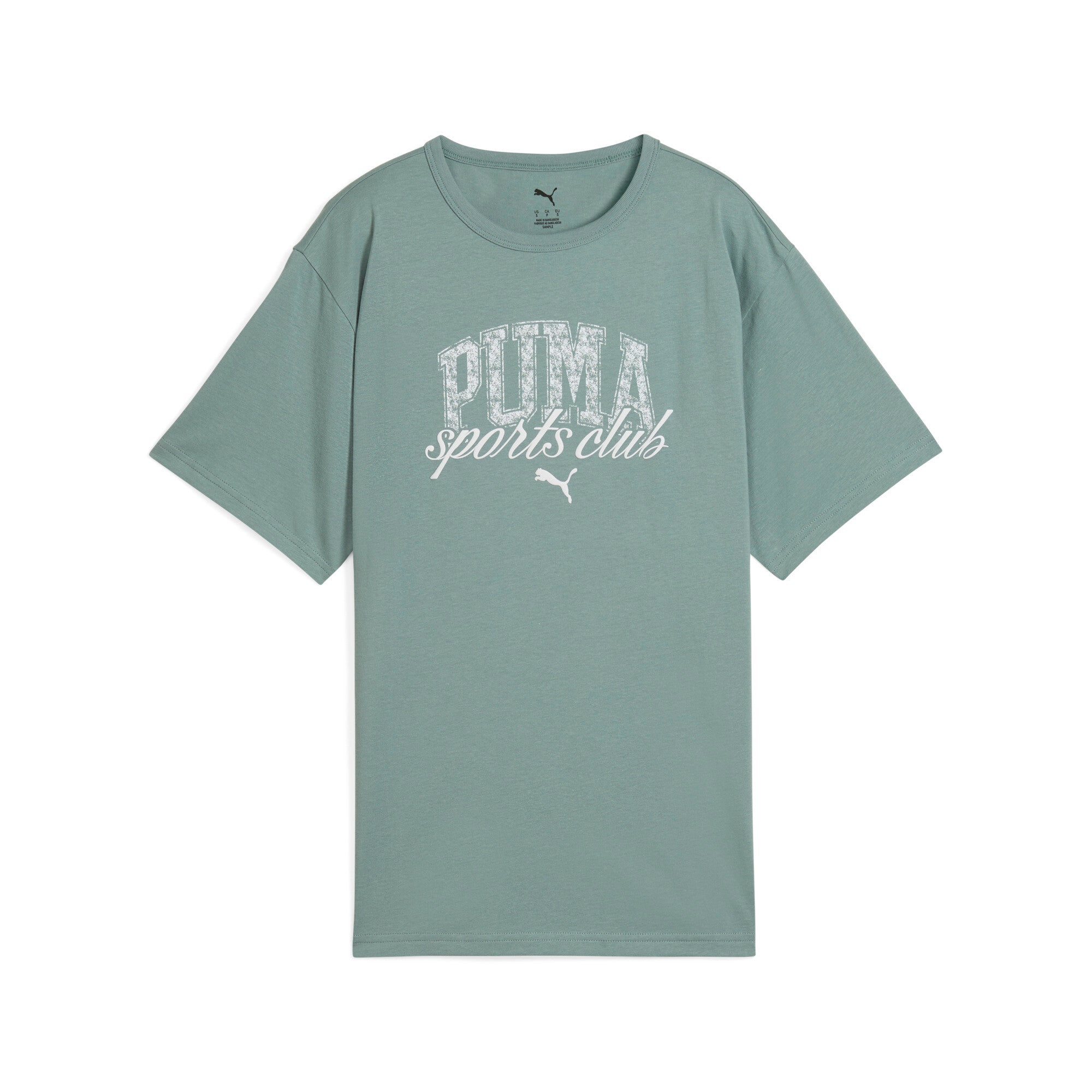 Puma class relaxed tee in green moon - Front View