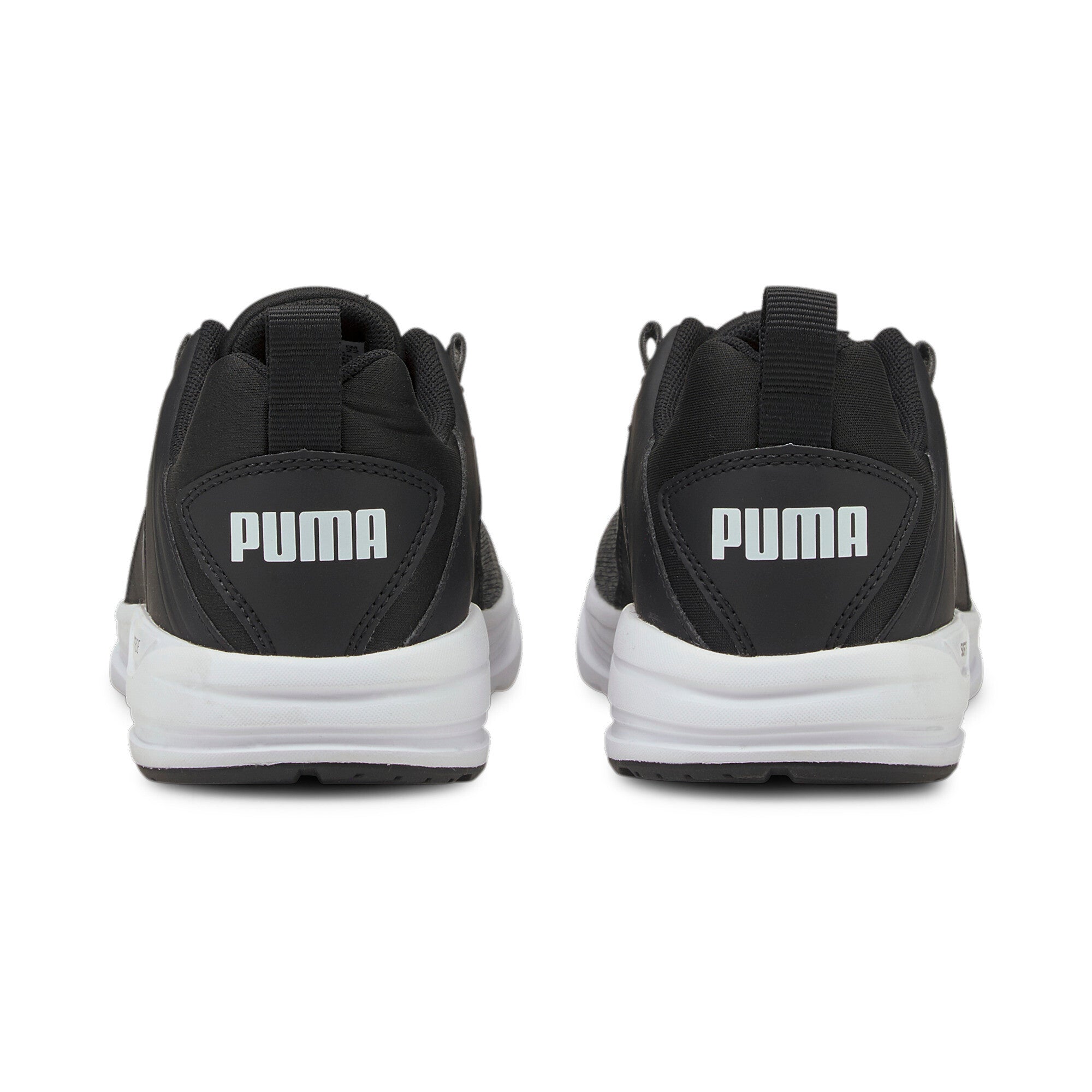 Puma comet 2 alt youth trainers in black - Back View