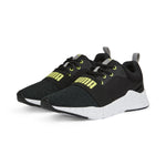 Puma wired run in motion sneakers in black - Front View