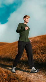 Puma explore NITRO™ 2 hiking shoes in smokey gray and black - Model Shot 02