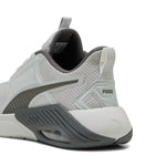 Puma X-cell nova FS running shoes in cool light gray and cool dark gray - Back View