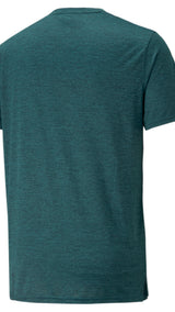 Puma train fav heather cat tee in gray - Back View