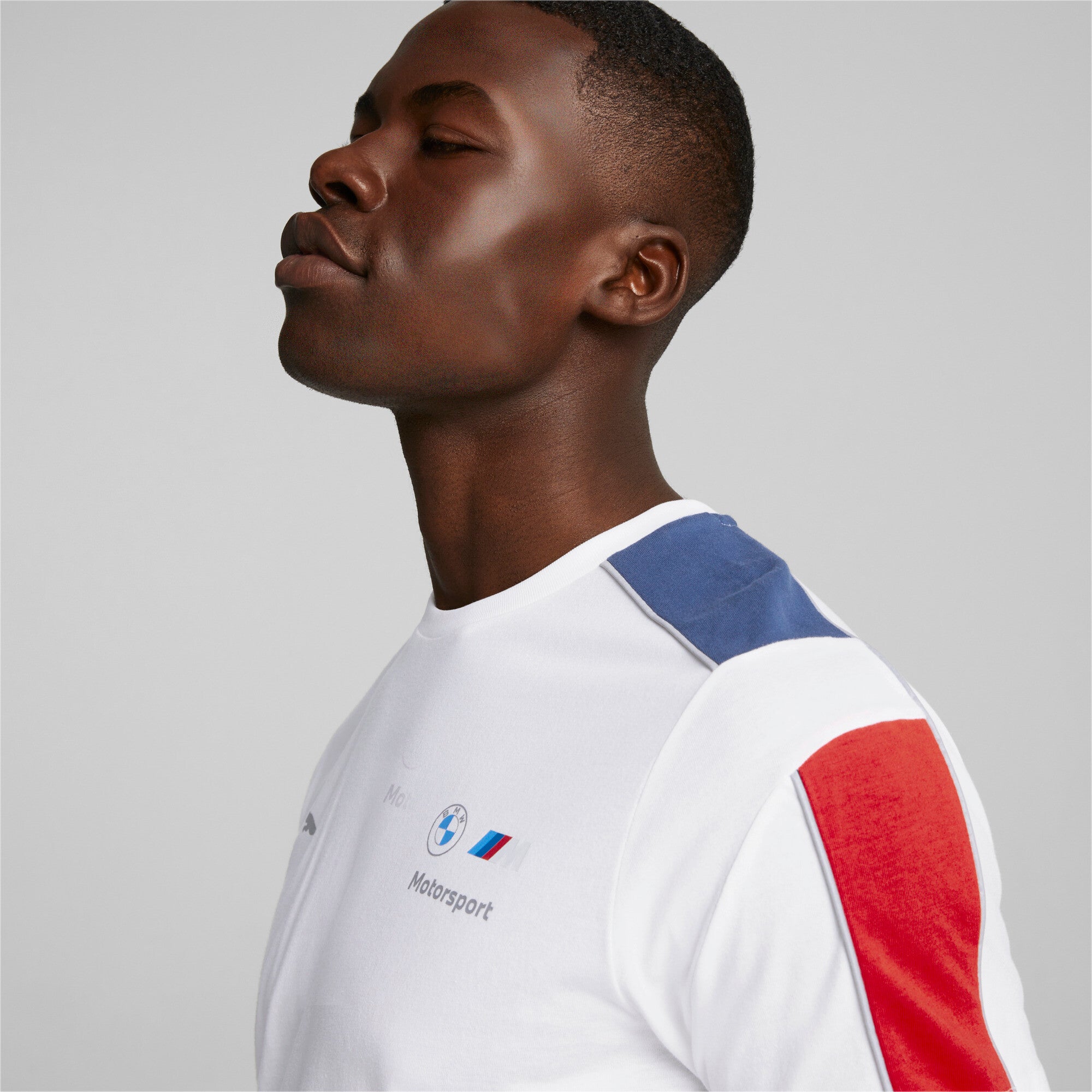 Puma bmw m motorsport mt7 tee men in white - Model Shot 03