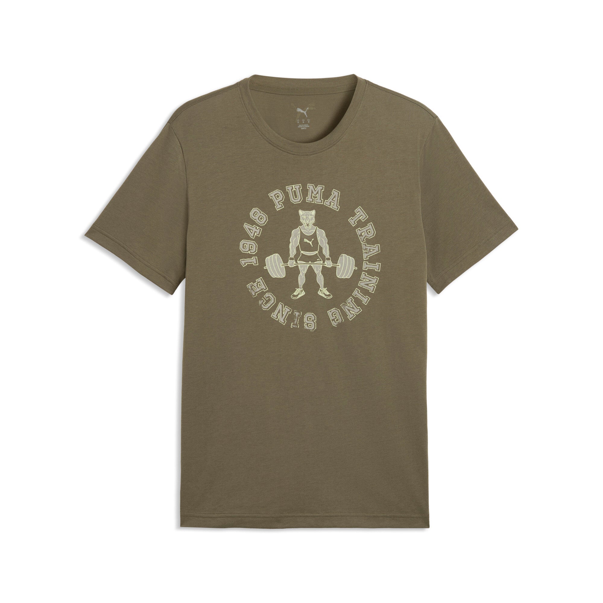 PUMA graphics training tee men (528531) in loden green
