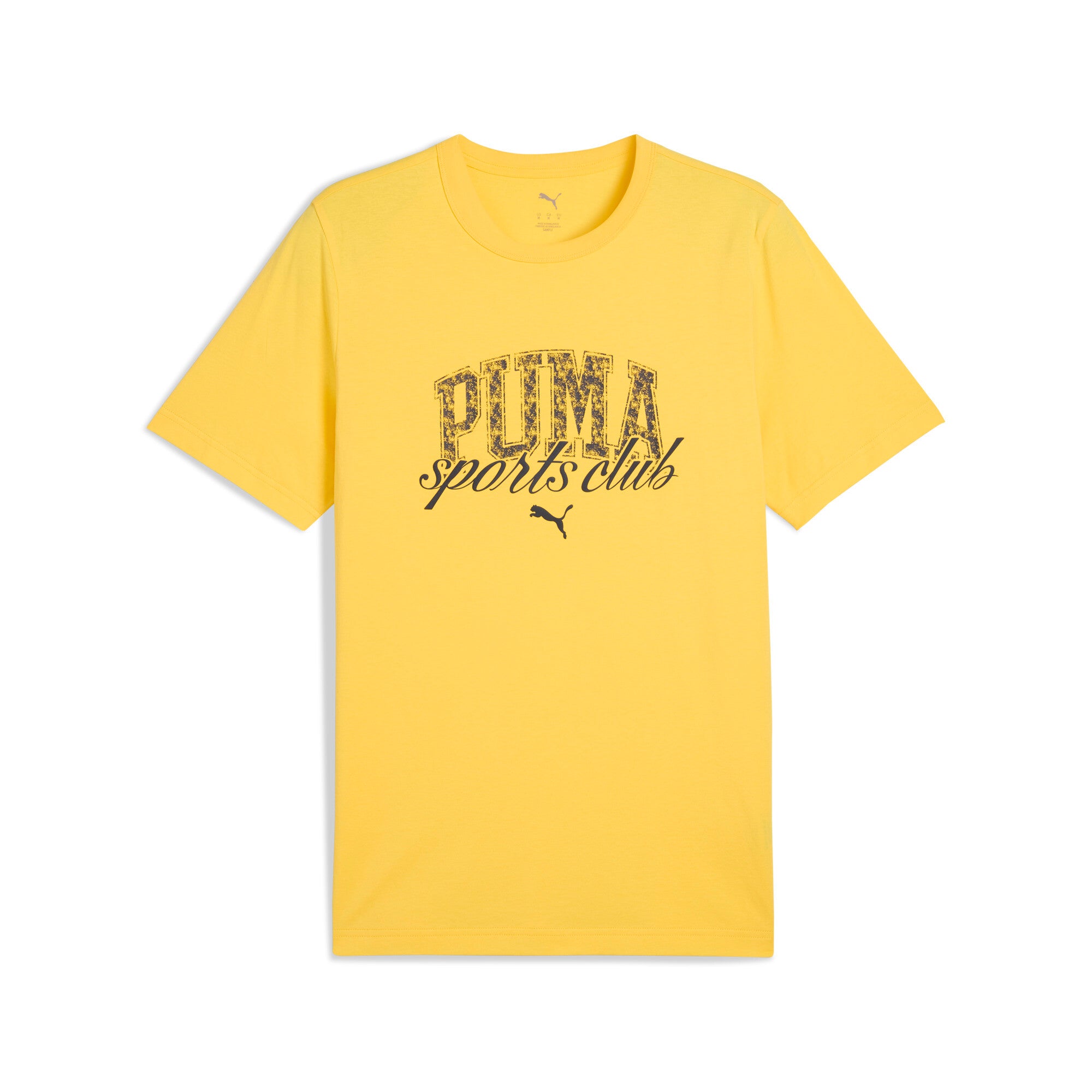 Puma class graphic tee in sunny yellow - Front View