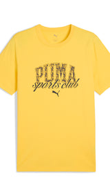 Puma class graphic tee in sunny yellow - Front View