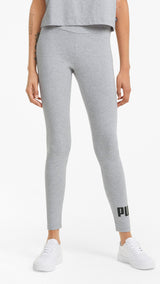 Puma essentials logo leggings in gray - Model Shot 01