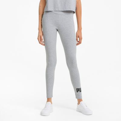 Puma essentials logo leggings in gray - Model Shot 01