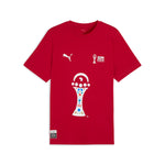 PUMA TotalEnergies CAF Africa Cup of Nations 2025 trophy tee in dark cherry - Front View