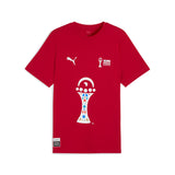 PUMA TotalEnergies CAF Africa Cup of Nations 2025 trophy tee in dark cherry - Front View
