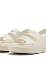 Puma flatter sandals in alpine snow - Front View