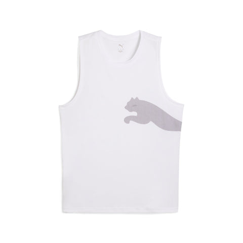 PUMA TRAIN ALL DAY big logo tank in white
