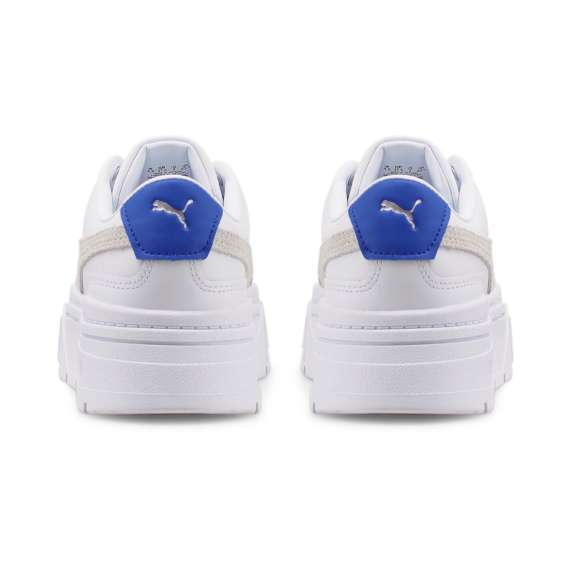 Puma mayze stack sneakers in white - Back View