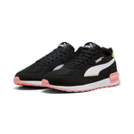 Puma graviton trainers in black - Front View