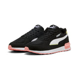Puma graviton trainers in black - Front View