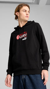 Puma AC Milan ftblNRGY hoodie in black and for all time red - Model Shot 01