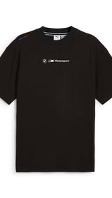 Puma BMW M motorsport lifestyle car graphic tee in black - Front View