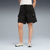 PUMA wardrobe essentials cargo shorts women in black