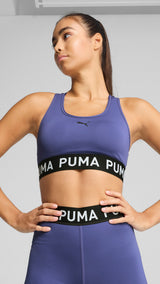 Puma 4keeps elastic bra in blue crystal - Model Shot 01