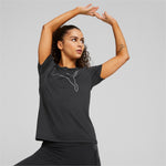 Puma training favourite jersey cat tee in black - Model Shot 01