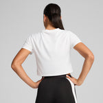 Puma tad essentials baby tee in white - Model Shot 02
