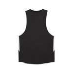 Puma cross the line running singlet 3.0 in black and white - Back View