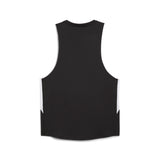 Puma cross the line running singlet 3.0 in black and white - Back View