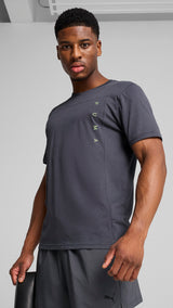 Puma tad tech triblend tee in galactic gray - Model Shot 01
