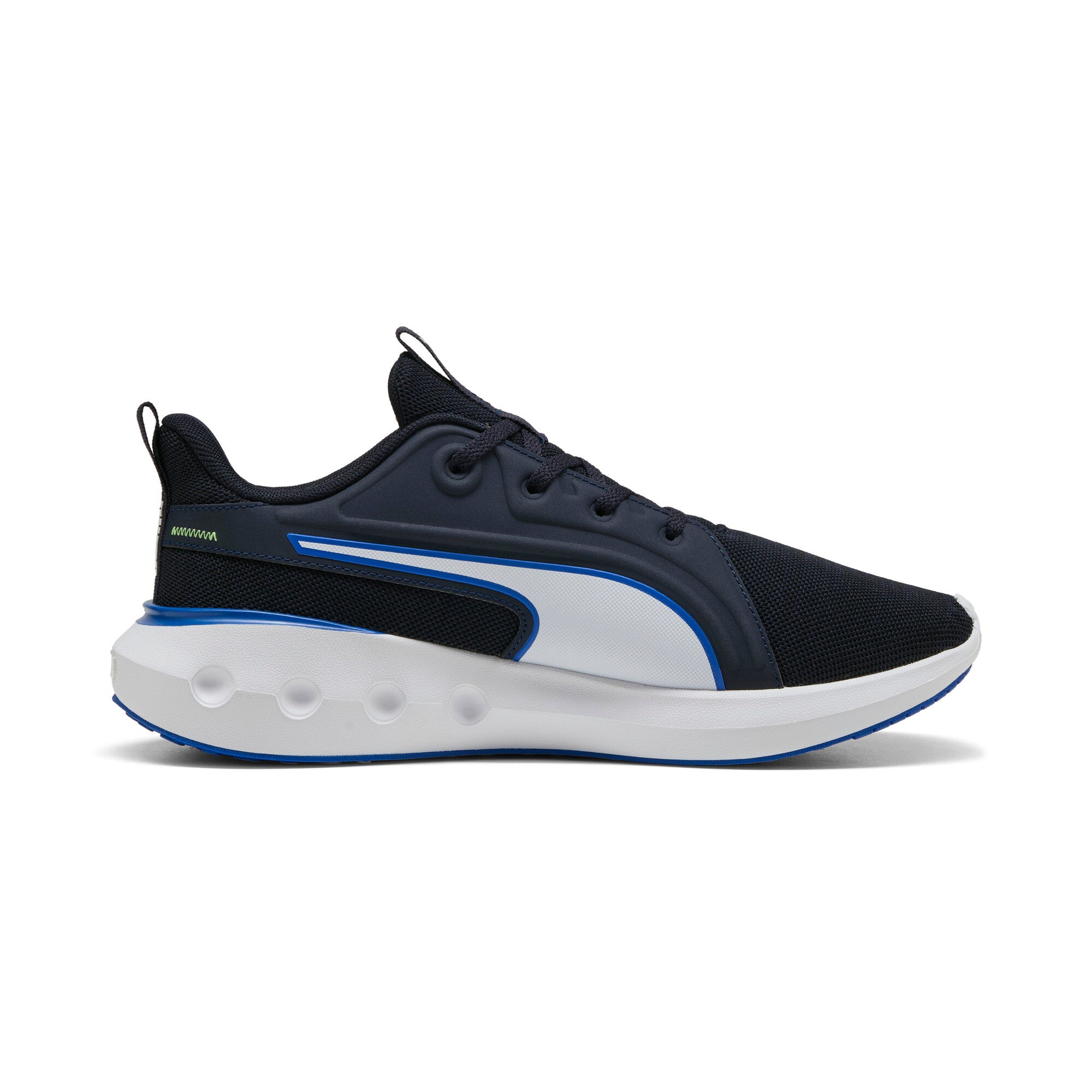 Puma SOFTRIDE carson knit running shoes in carson knit new navy and vivid blue - Side View 03