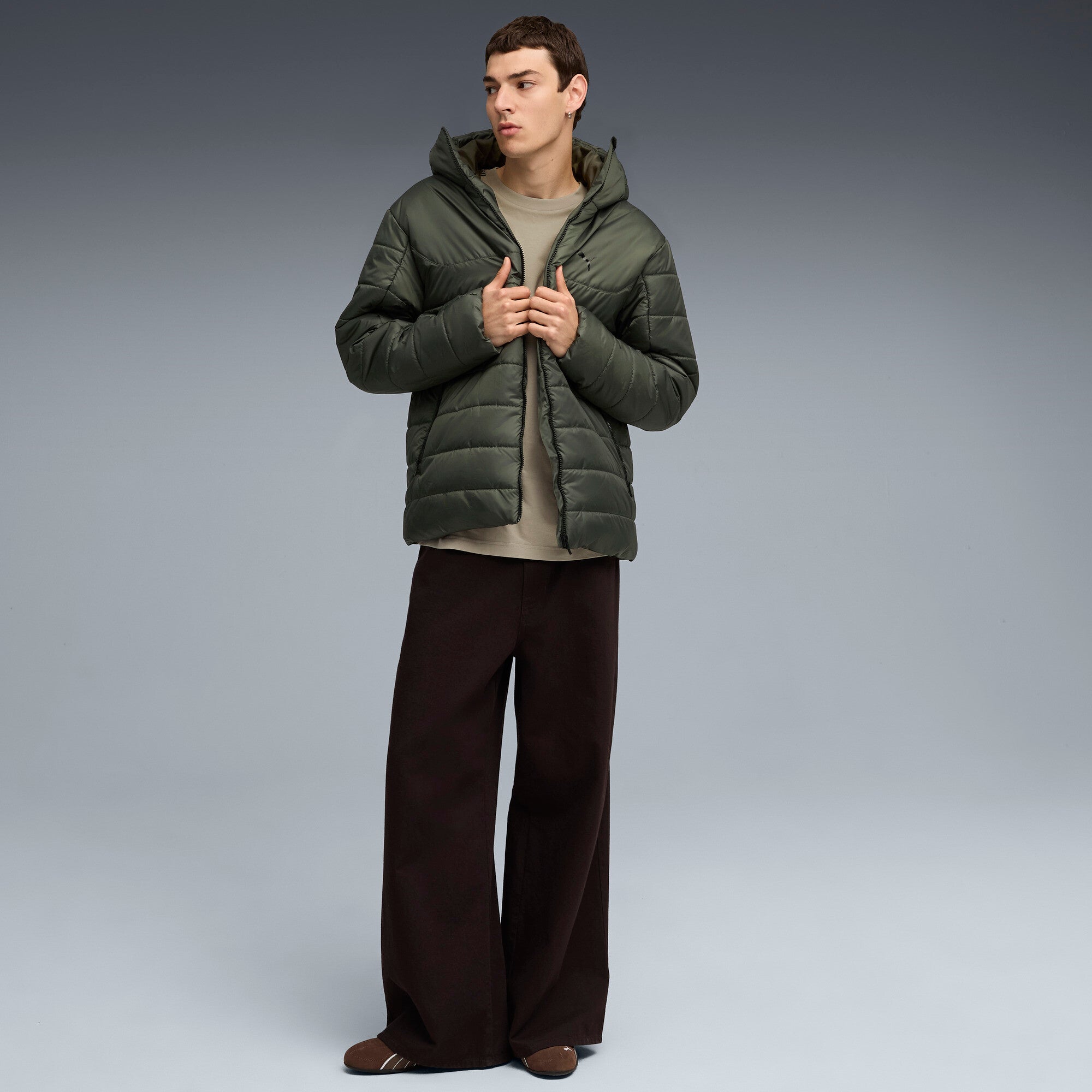 PUMA ESSENTIALS tape tee - lux army