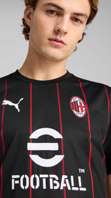 Puma AC Milan pre-match jersey in black and for all time red - Model Shot 02