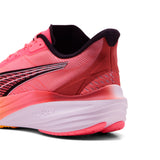 Puma darter Pro running shoes in sun stream and sunset glow - Back View