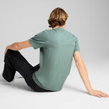 PUMA ESSENTIALS ELEVATED tee in green moon - green moon