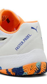Puma nova court padel shoes in white - Back View