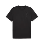 Puma graphic running tee in black - Front View