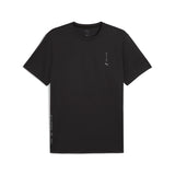 Puma graphic running tee in black - Front View
