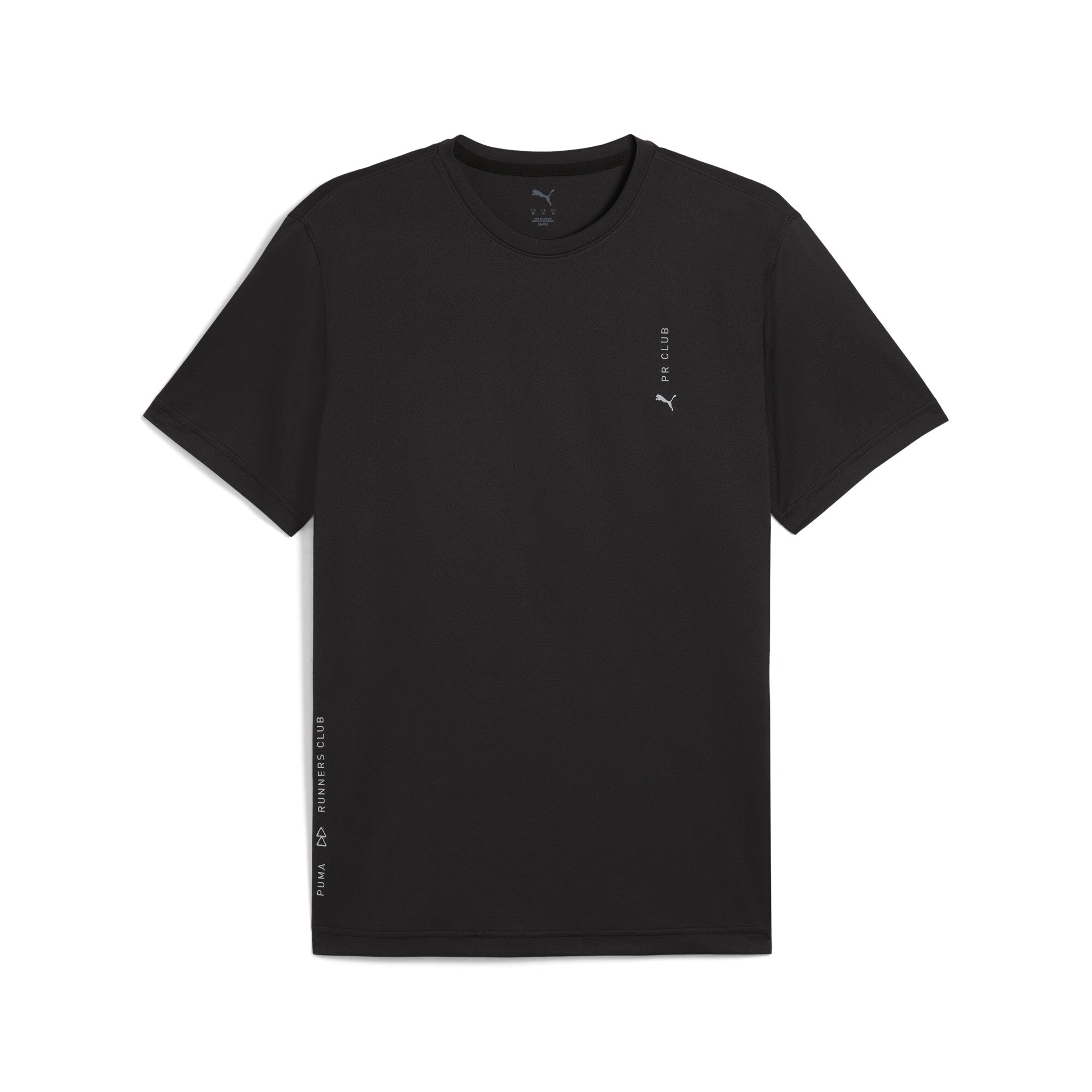 Puma graphic running tee in black - Front View