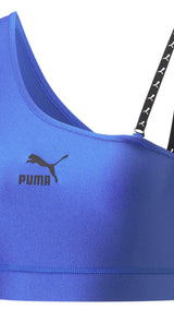 Puma dare to crop top in blue - Front View