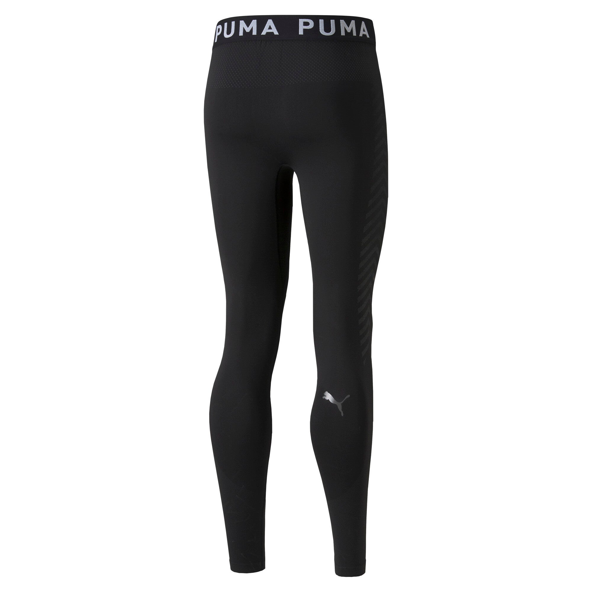 Puma training formknit seamless long tights in black - Back View