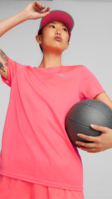 Puma running favourite short sleeve tee in black - Model Shot 01