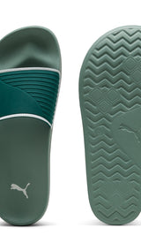 Puma leadcat 2.0 shower sandals in green - Side View 01