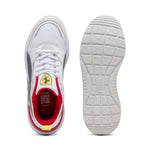Puma scuderia Ferrari HP trinity 2 sneakers in white and flat medium gray - Side View 02