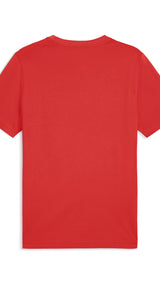 Puma graphics icon tee in red fire - Back View