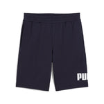 Puma essentials big no. 1 logo 10" shorts in black - Front View
