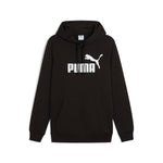 Puma essentials no. 1 logo hoodie in black - Front View
