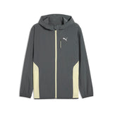 PUMA FLEX STRETCH woven training jacket men in gray and green