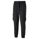 Puma training favourite woven cargo pants in black - Front View